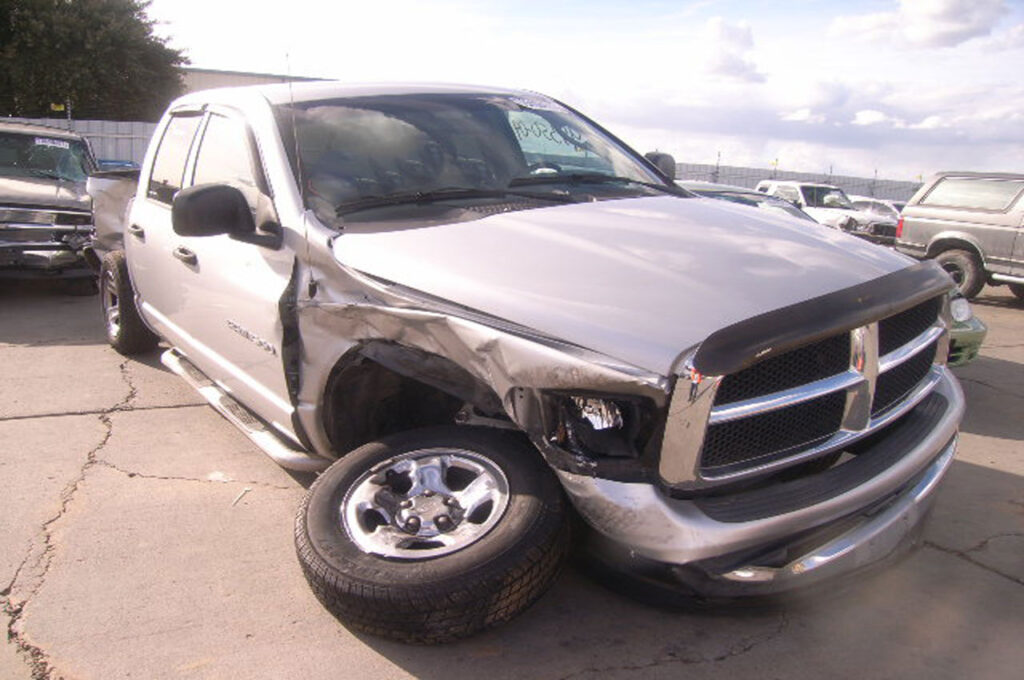 wrecked truck